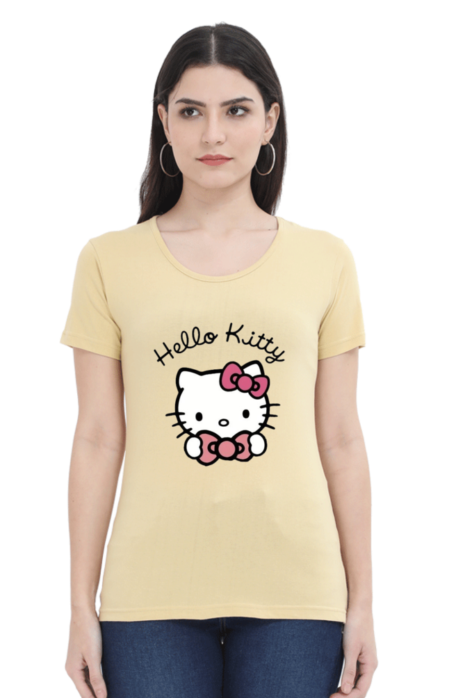 Female Classic Crew T-Shirt Pink S hello kitty