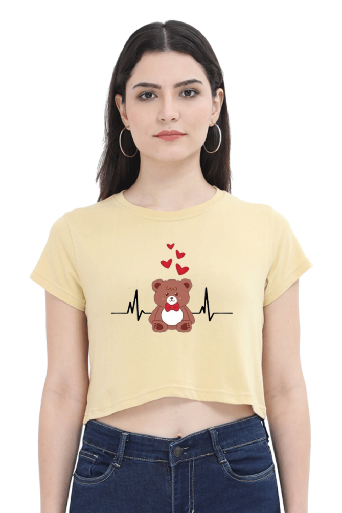 Female Crop Top | FC39 Grey Melange S