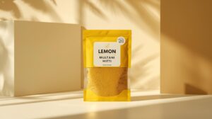 Lemon Multani Mitti Powder – 100% Natural Skin Brightening Clay | Deep Cleanse & Oil Control | 100g